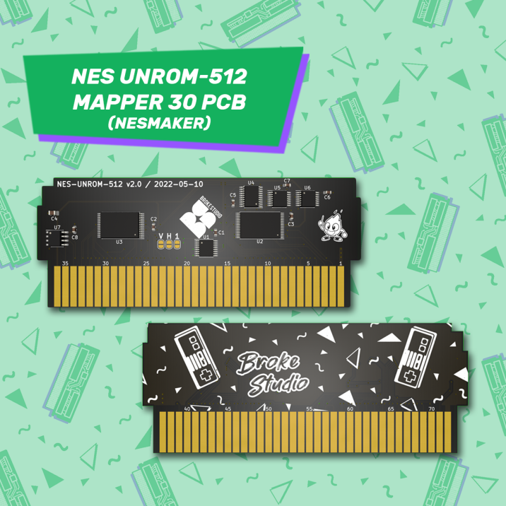 NES UNROM-512 / Mapper 30 PCB (NesMaker) NES UNROM-512 / Mapper 30 PCB (NesMaker)